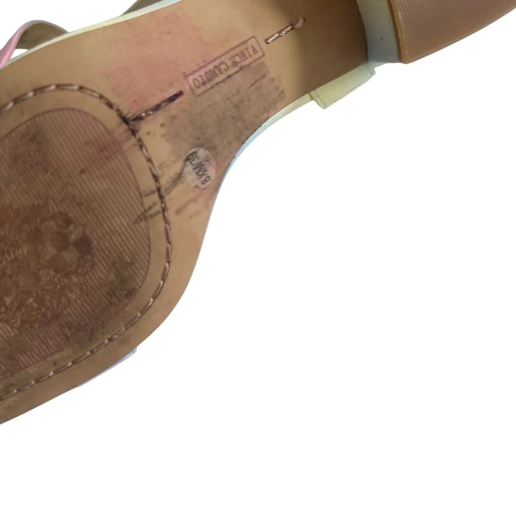 VINCE CAMUTO Pastel Ombré Kitten Heels Sandals Size 8.5 - Image 9