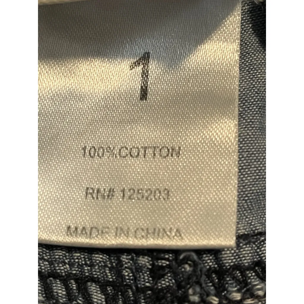 MDZ Denim Jogger Pants Womens Juniors Size 1 Blue Acid Washed Pockets Tapered - Image 7