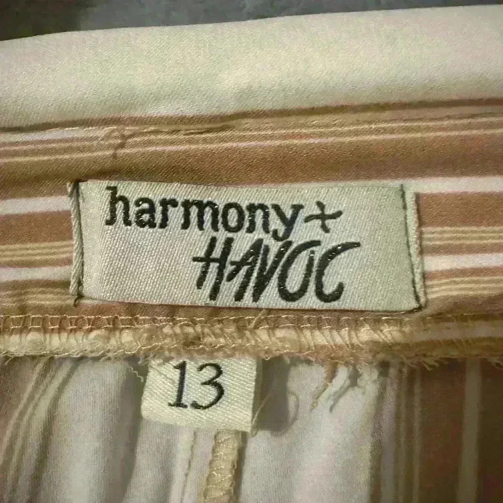 Women’s Striped Harmony + HAVOC Casual Pants Tan Size undefined - Image 3