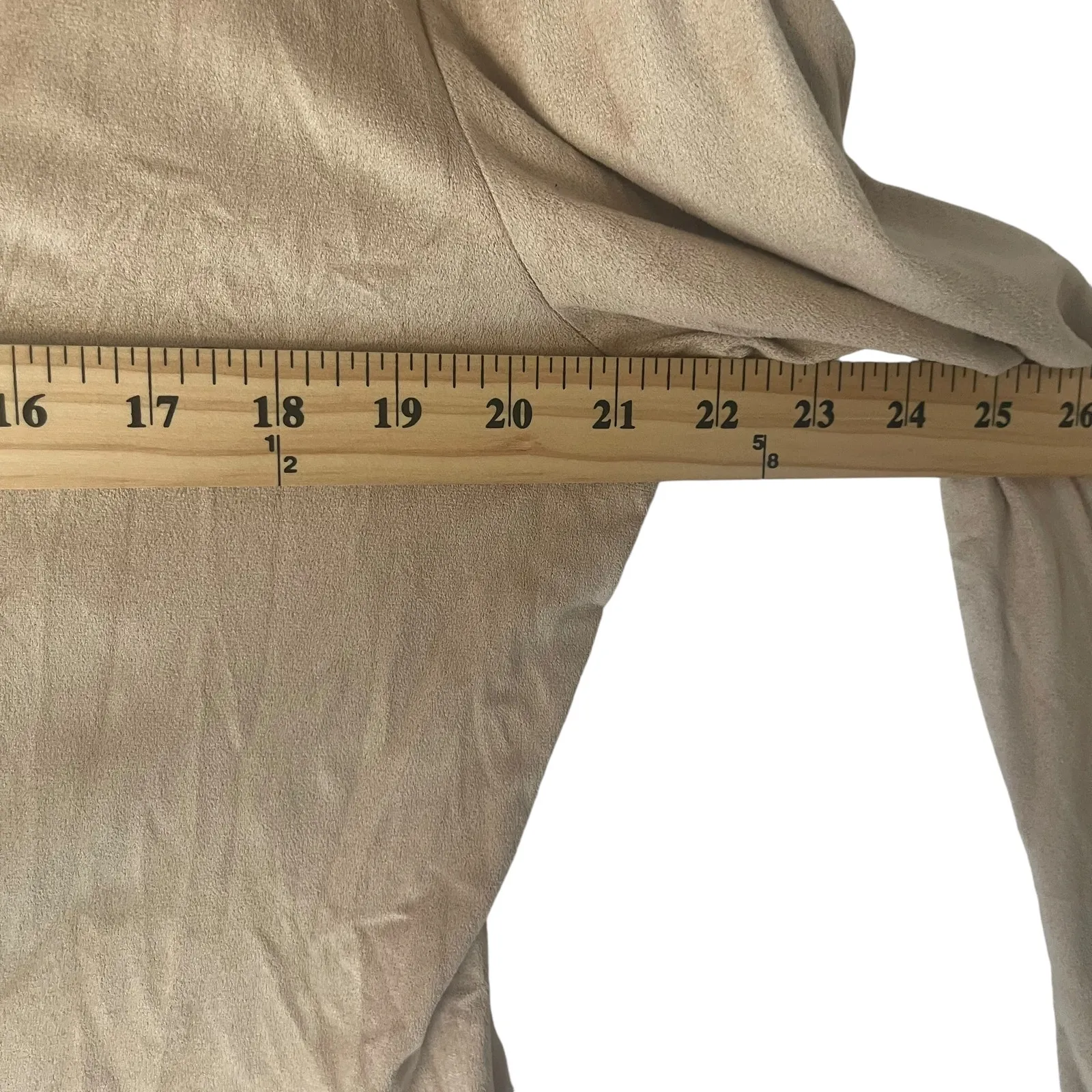 True Grit Vintage Women Size Large Suede Western Tan Long Sleeve‎ Top - Image 7