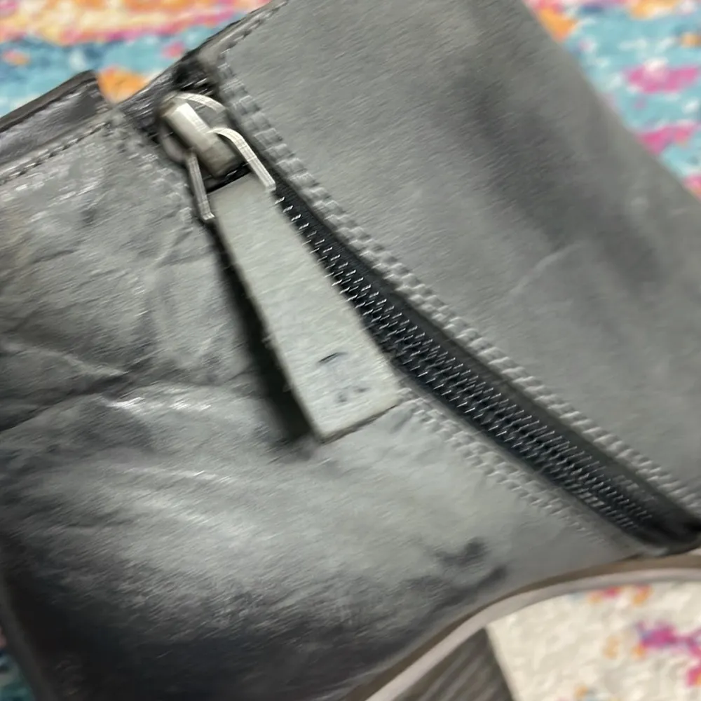 Roan by Bed Stu Gray Distressed Leather Short Ankle Booties - Image 9