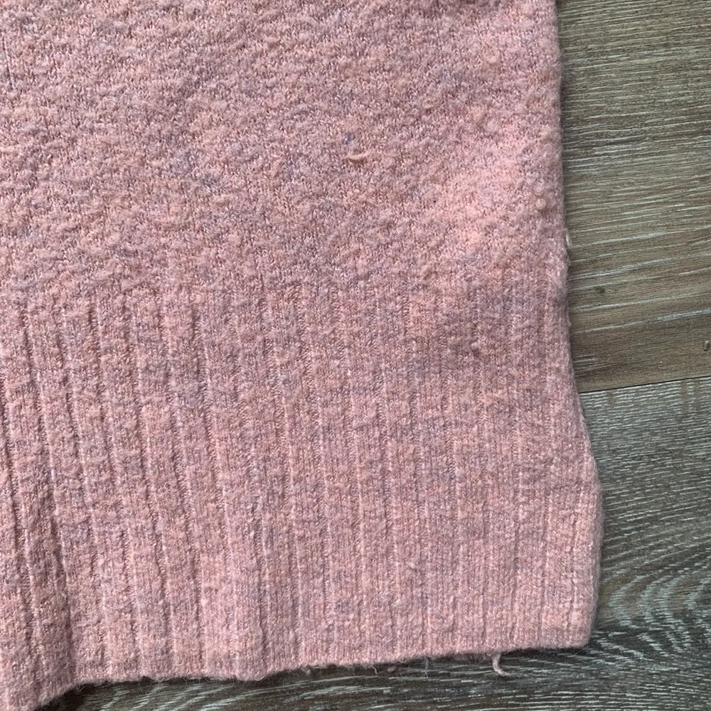 Madewell Blush Pink Turtleneck Sweater Merino Wool & Alpaca Blend L - Image 5