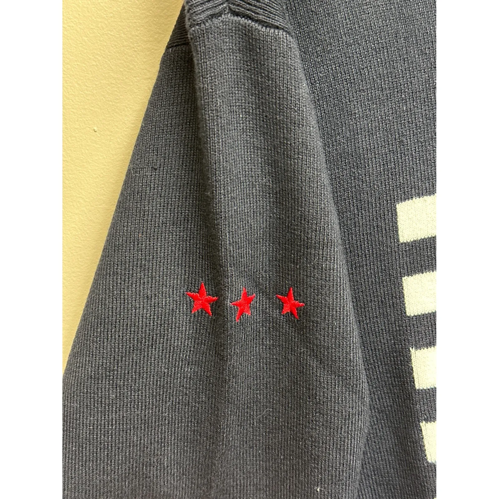 Liz Claiborne Sport Women's Navy White Striped Boat Neck Sweater XL - Image 3