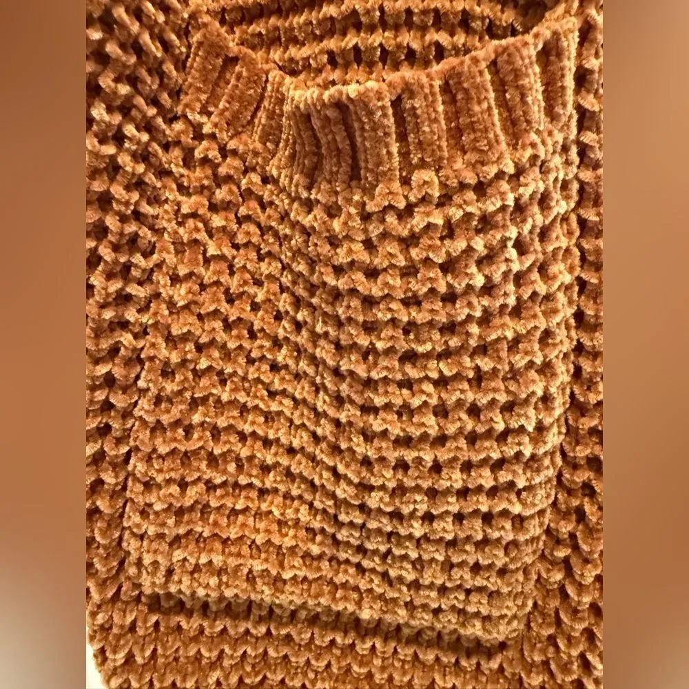 Est.‎ 1946 Long Sleeve Chunky Knit Cardigan Sweater 2 Pockets Orange Size 22/24W - Image 3