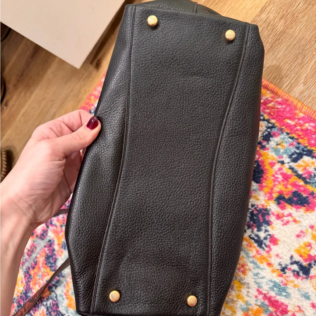 Coach Signature Leather Satchel • Snake Embossed Handles • Crossbody - Image 4