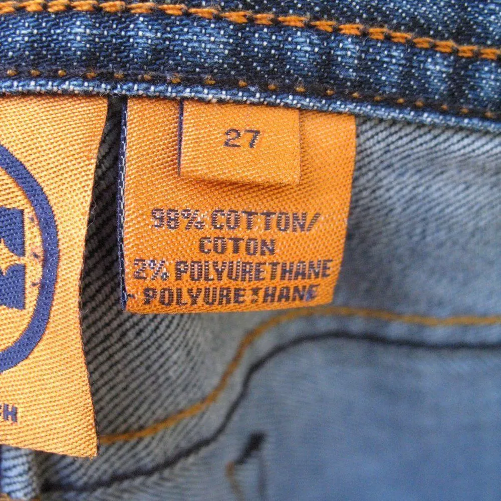 Tory Burch Tory Classic Boot Cut Medium Dark Wash Jeans - Image 9