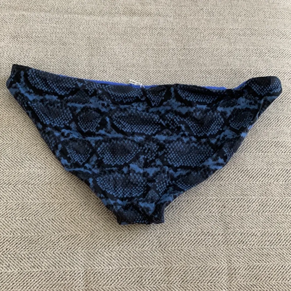 Vitamin A blue snake reversible bikini bottom - Image 3