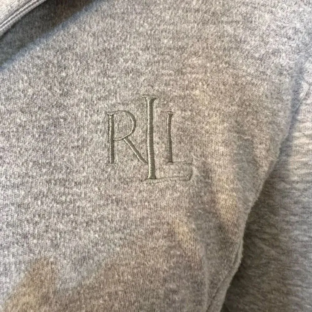 Lauren Ralph Lauren Cotton Full Zip Quilted Sleeve Sweater Jacket Size Medium - Image 2