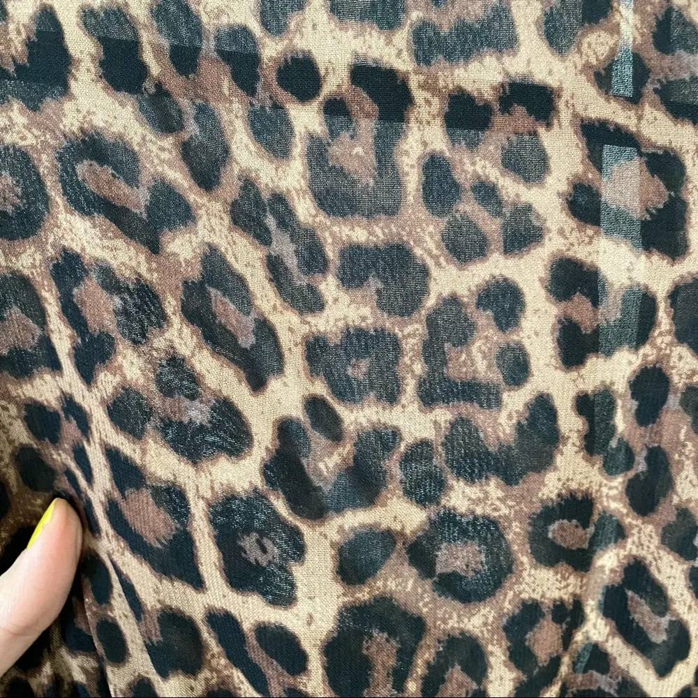 smoked-waist animal print dress - Image 10