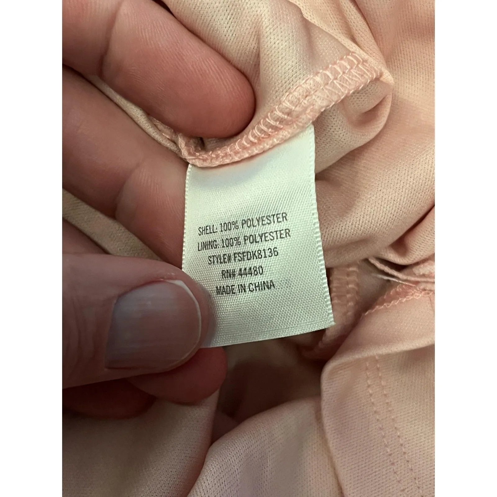 Francesca's Dress Womens Large Pink Floral Lace Shift Sleeveless Scallop Hem - Image 10