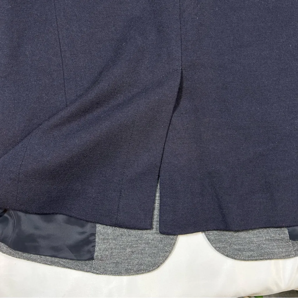 J Crew Wool‎ Blend 2 Tone Blazer Jacket Women's 6 - Image 6