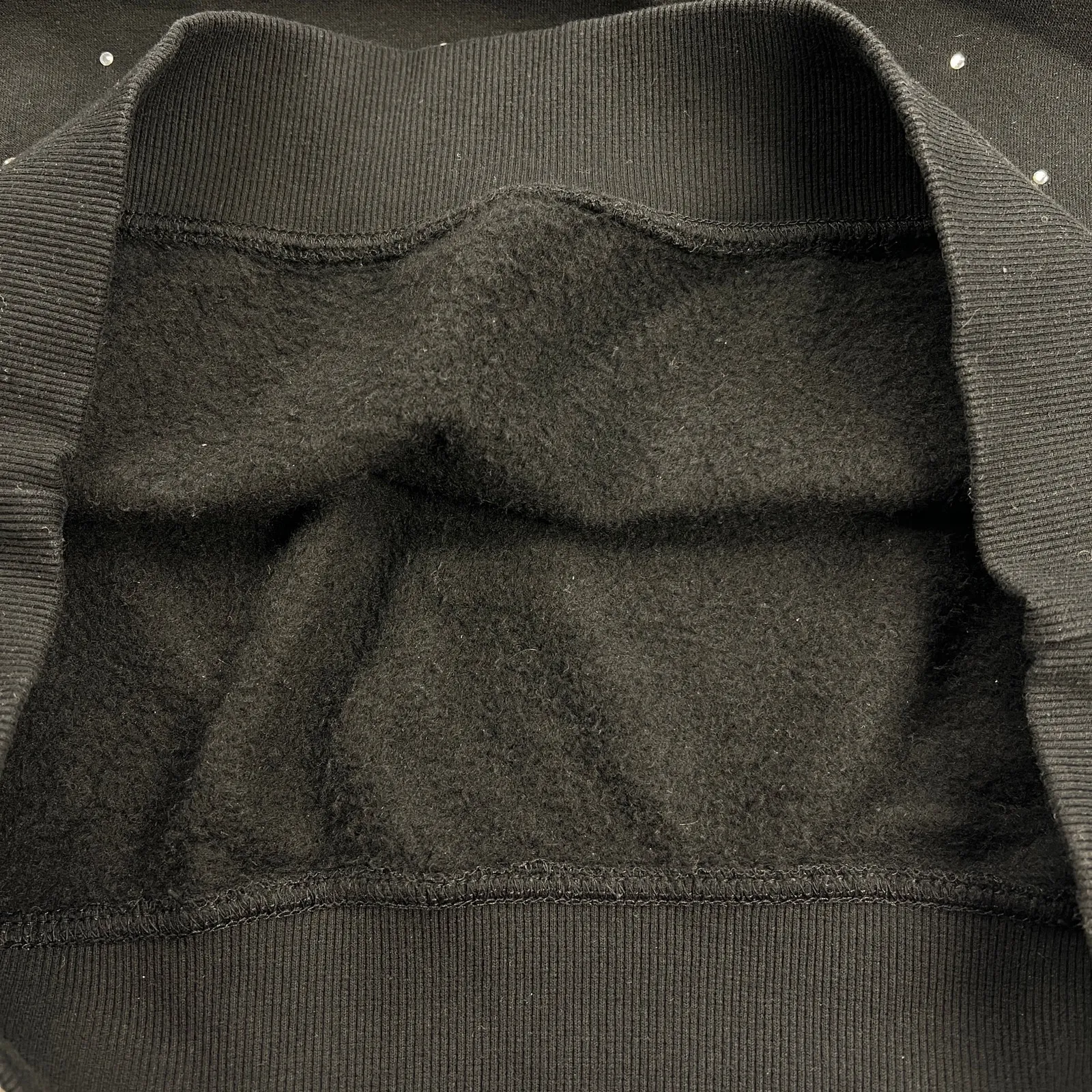 Bailey/44 BlCk Crystal Rhinestone Studded Sweatshirt Dace Cheer Mom Size L - Image 6