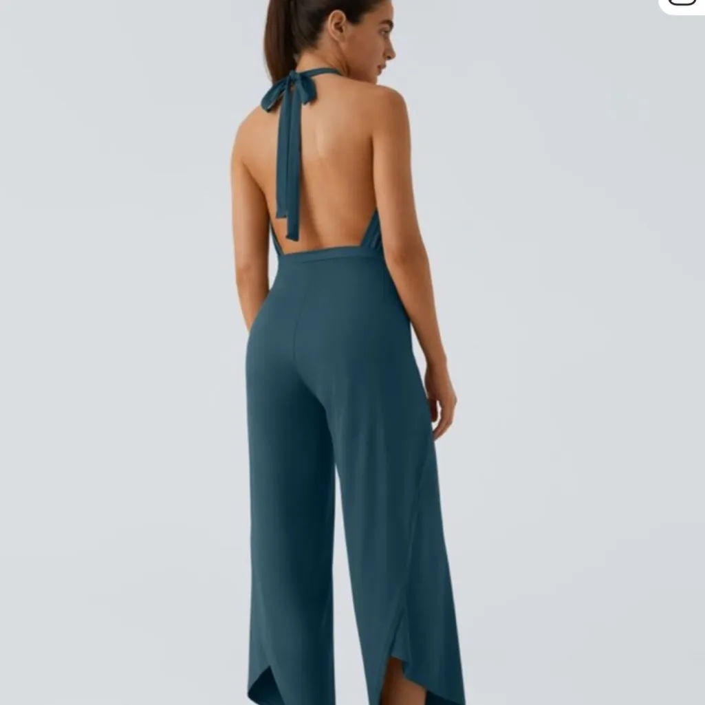 Halara 2 Ways To Wear Palazzo Pants & Jumpduit Business Lounge Coctail Daily NWT - Image 6