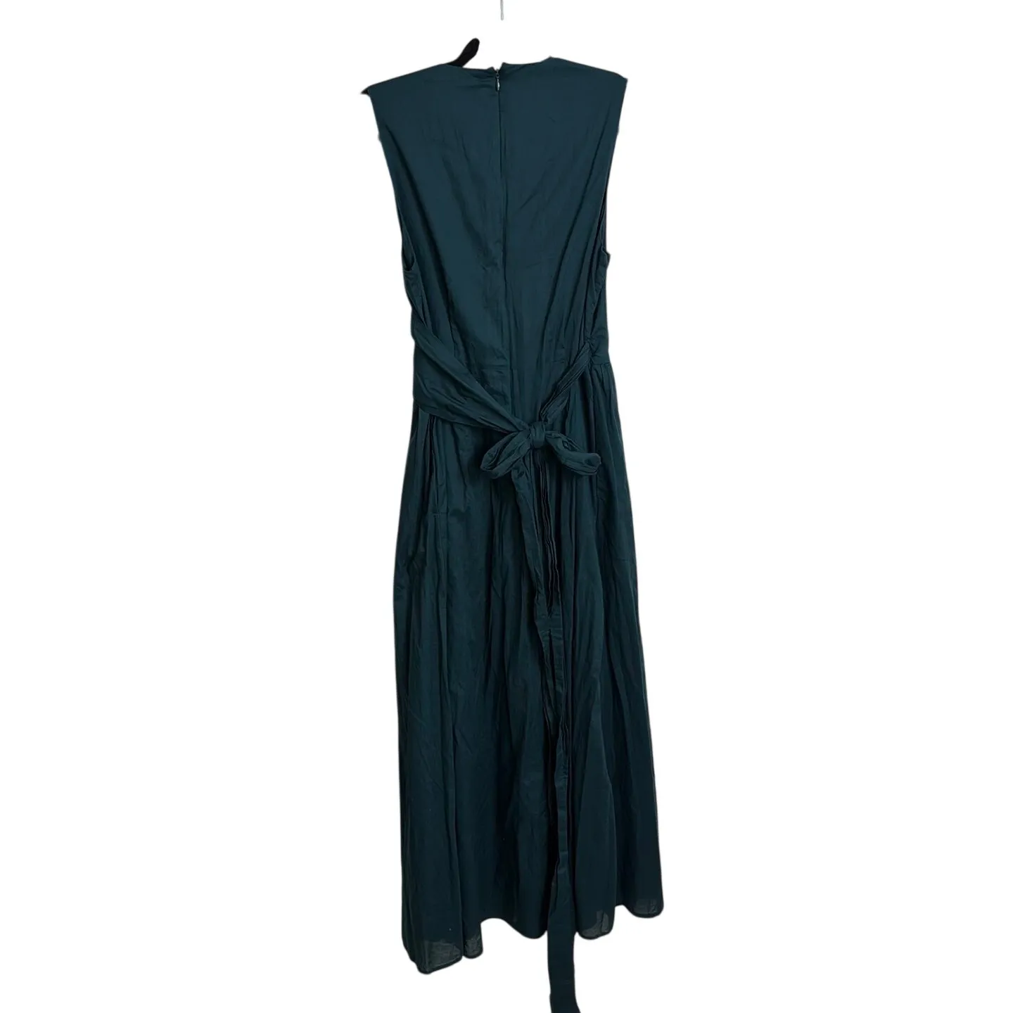 Banana Republic Dress Womens 12 Deep Sea Teal Blue Voile Wrap-Waist Maxi Cotton - Image 3