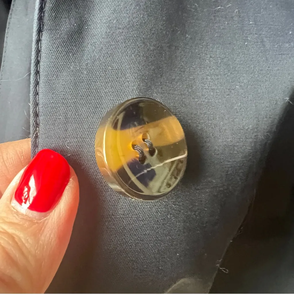 NWT Weatherproof Garment Co Trench Coat Rain Size Large Navy Blue Classic - Image 8