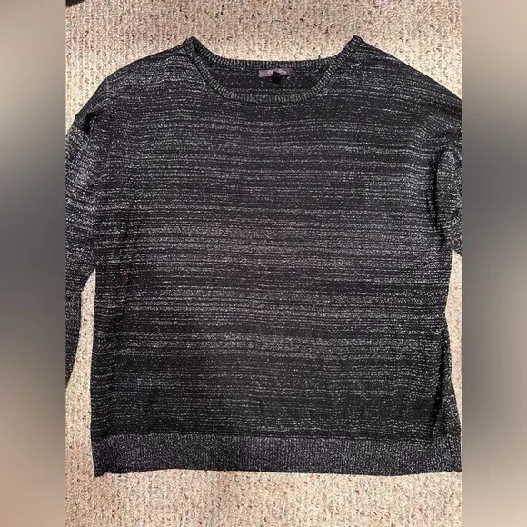 Olivia‎ Sky Black and Silver sweater size 2X - Image 3
