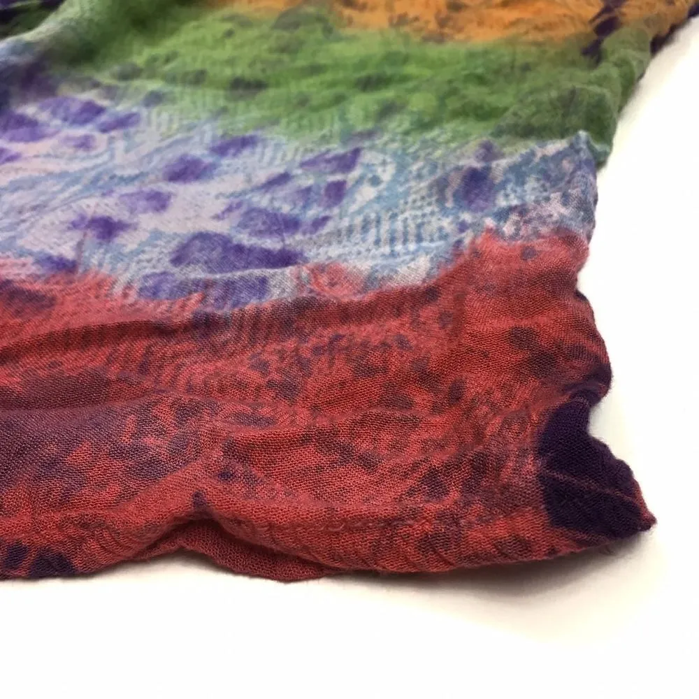 tie dyed boho top excellent pre owned Red Size undefined - Image 3