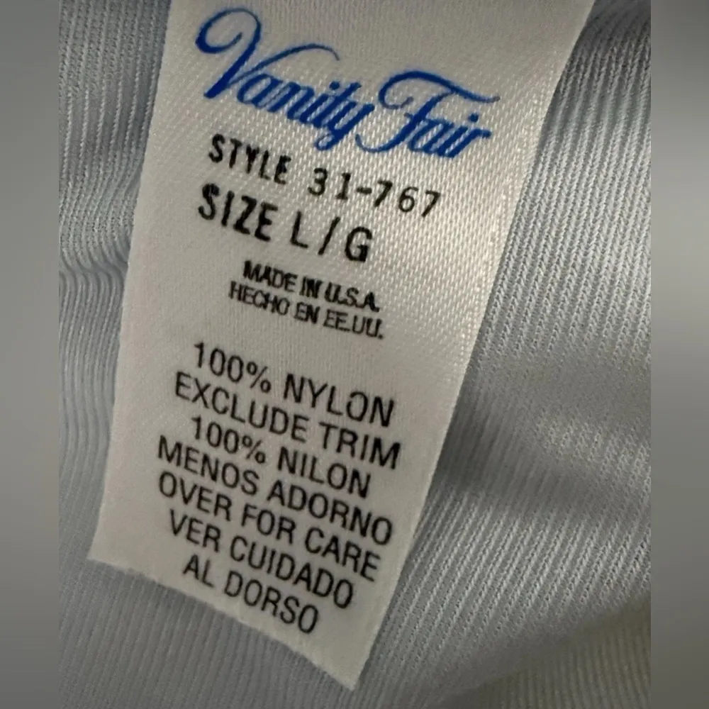 Vintage Vanity Fair Peignoir Set Silky Nylon Nightgown & Dressing Robe sz LARGE - Image 8