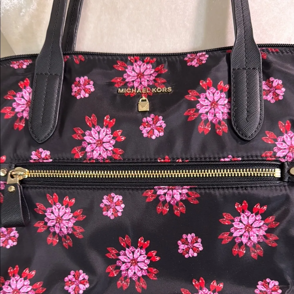 Michael Kors Floral Black Bag - Image 2
