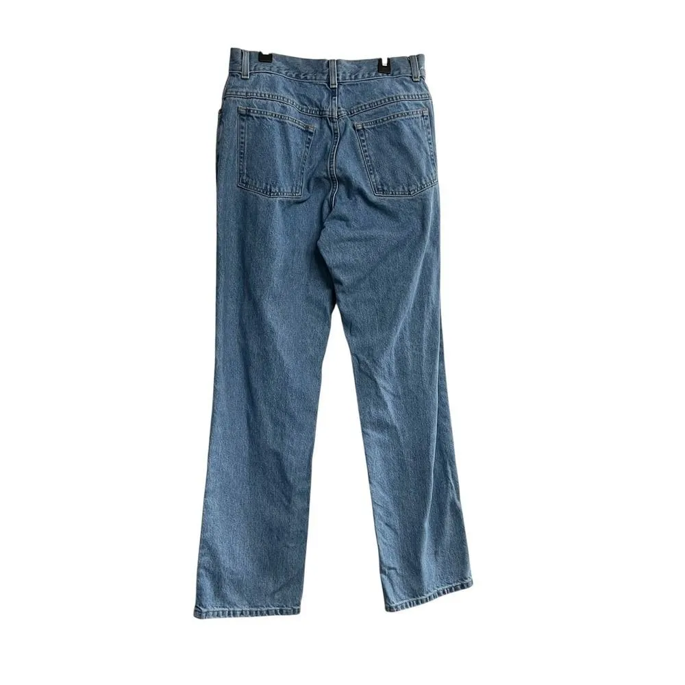 LL Bean Women Original Fit Denim Jeans Size 12 MT Medium Tall Blue Cotton Ins 29 - Image 2