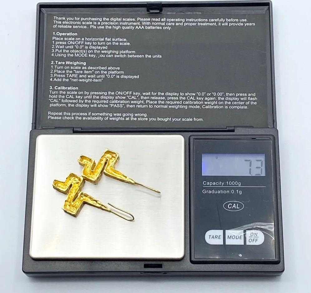 Goldtone Maze Hook Earrings - Image 7