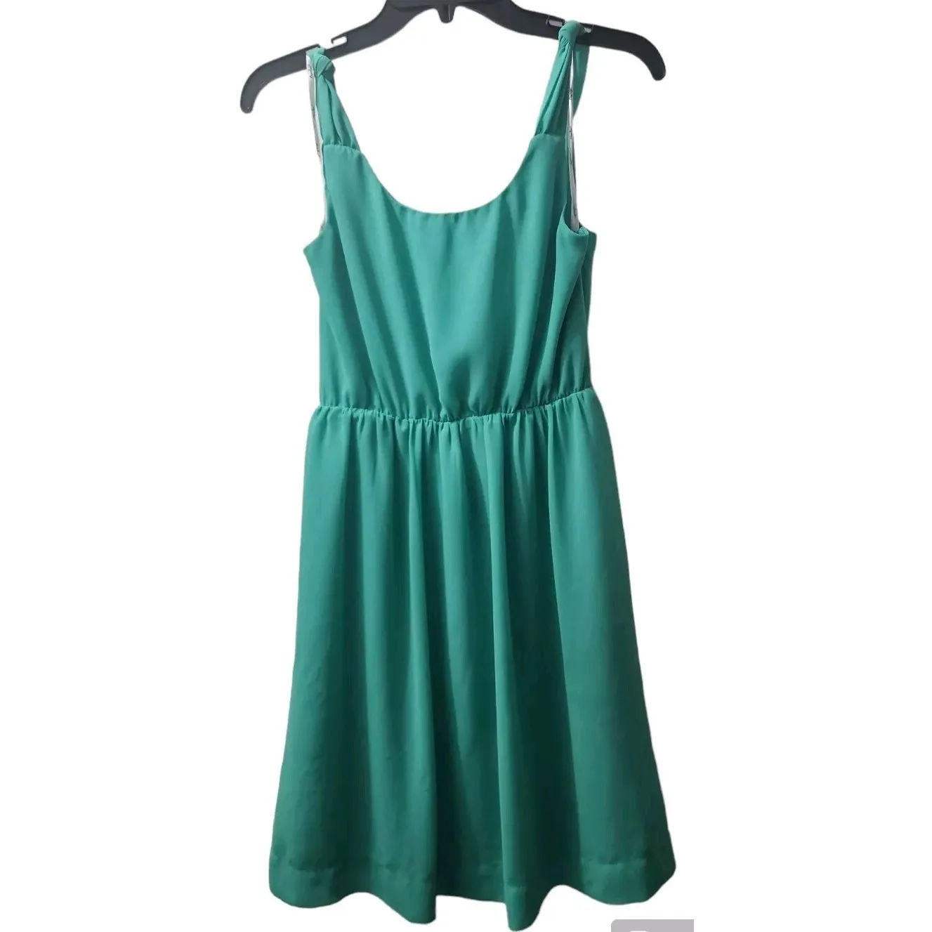 Papaya Green Dress Sleeveless Embroidered Casual Summer Dress Size‎ S - Image 2