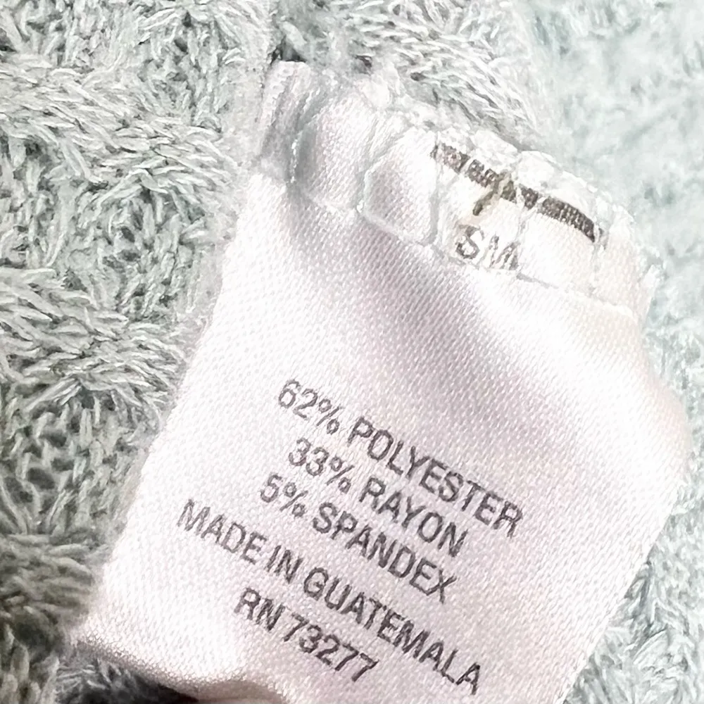 Sonoma Ombré Teal Blue V Neck Long Sleeve Warm Thermal Tunic Top Size Small - Image 6