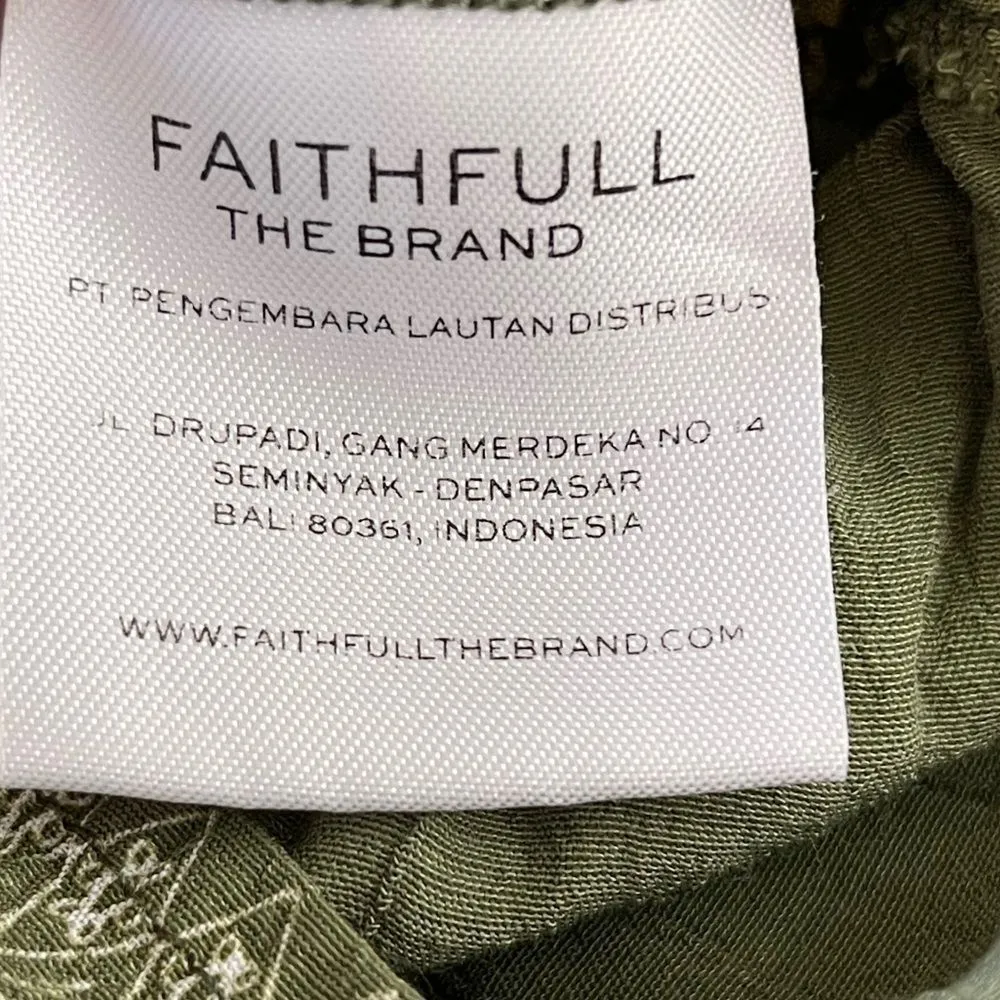 Faithfull‎ Shorts Romper Green - Image 3