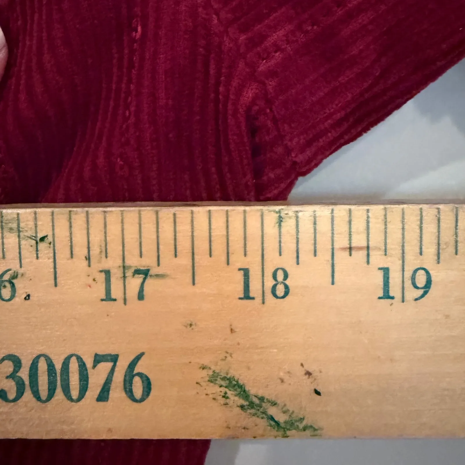 American Eagle‎ Vintage Corduroy Sequin Blazer Women's Small Burgundy Y2K Preppy - Image 9