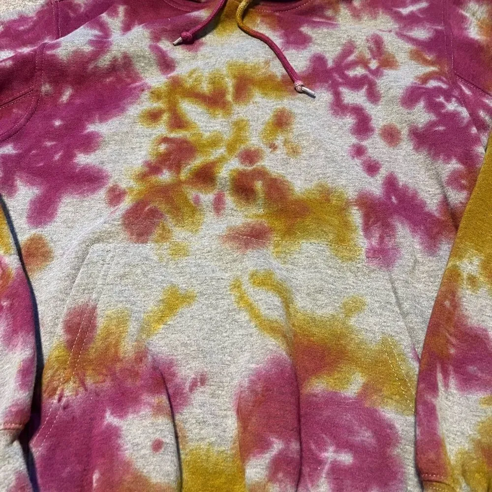 Jacks surfboards pullover hoodie tie dye size xs Gray - Image 2