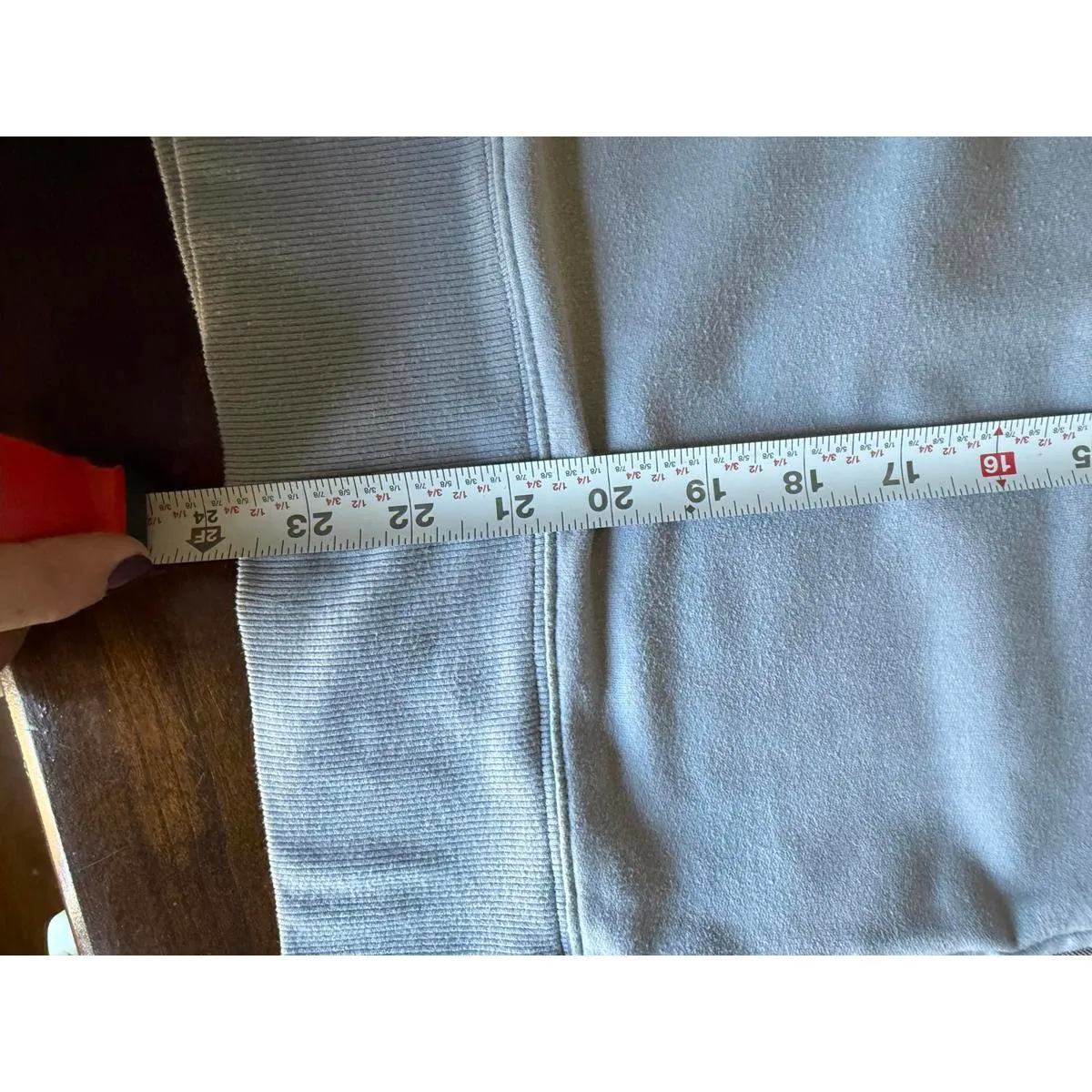 Athleta Ladie’s Light Blue  Button-Up Sweatshirt - Image 9