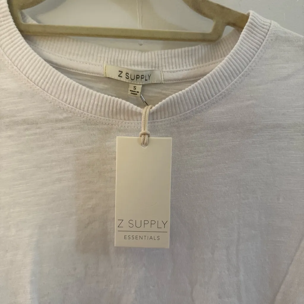 Z Supply Classic White Tee Dress - Image 2