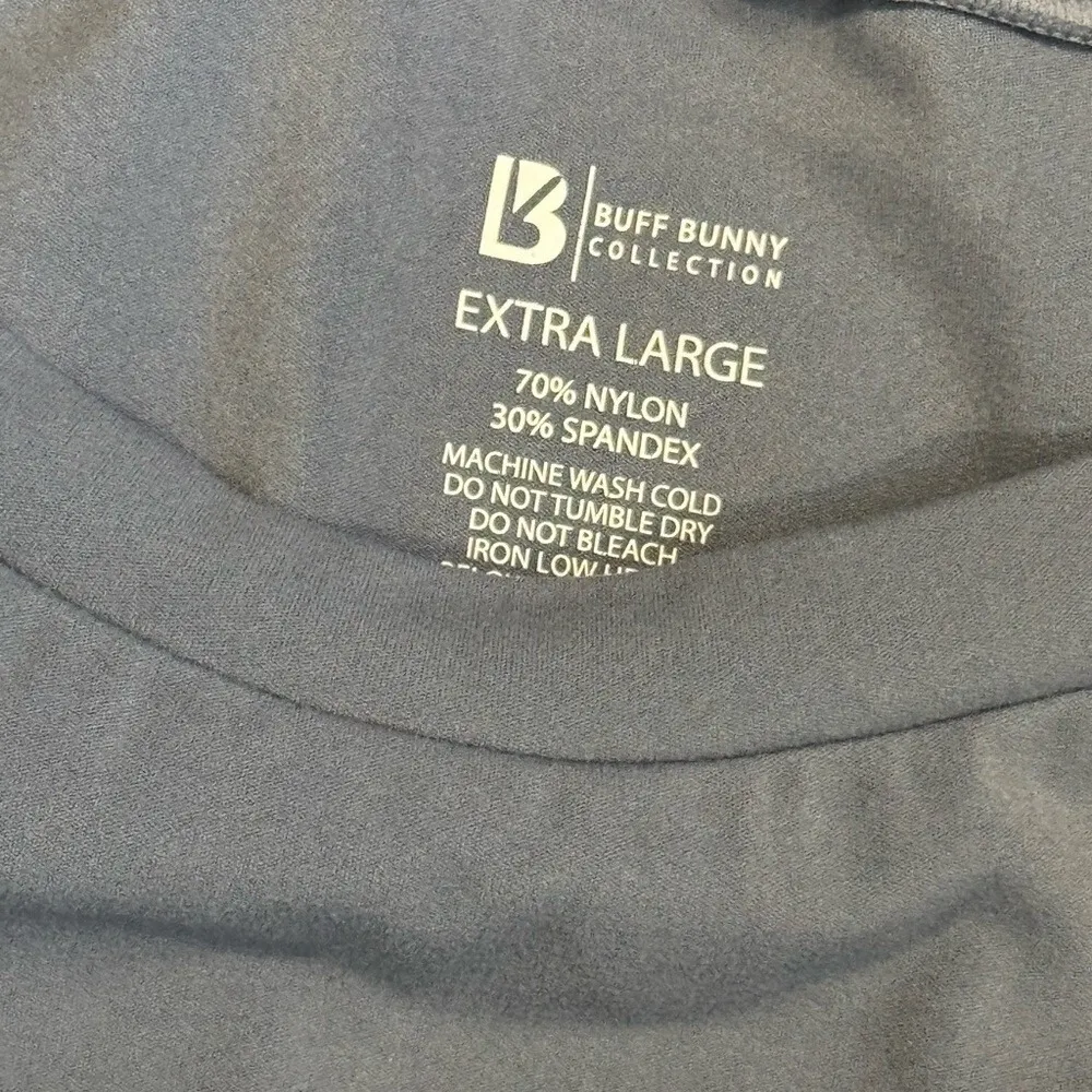 Women's buff bunny extra large blue crop top workout Size XL - Image 2