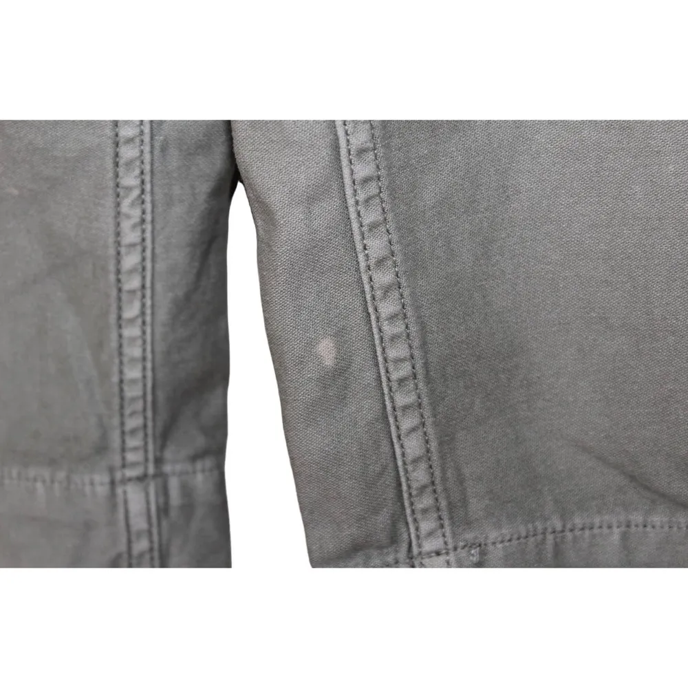 Abercrombie & Fitch Olive Green Denim Cotton Cargo Pants Utility Pant Size Small - Image 3