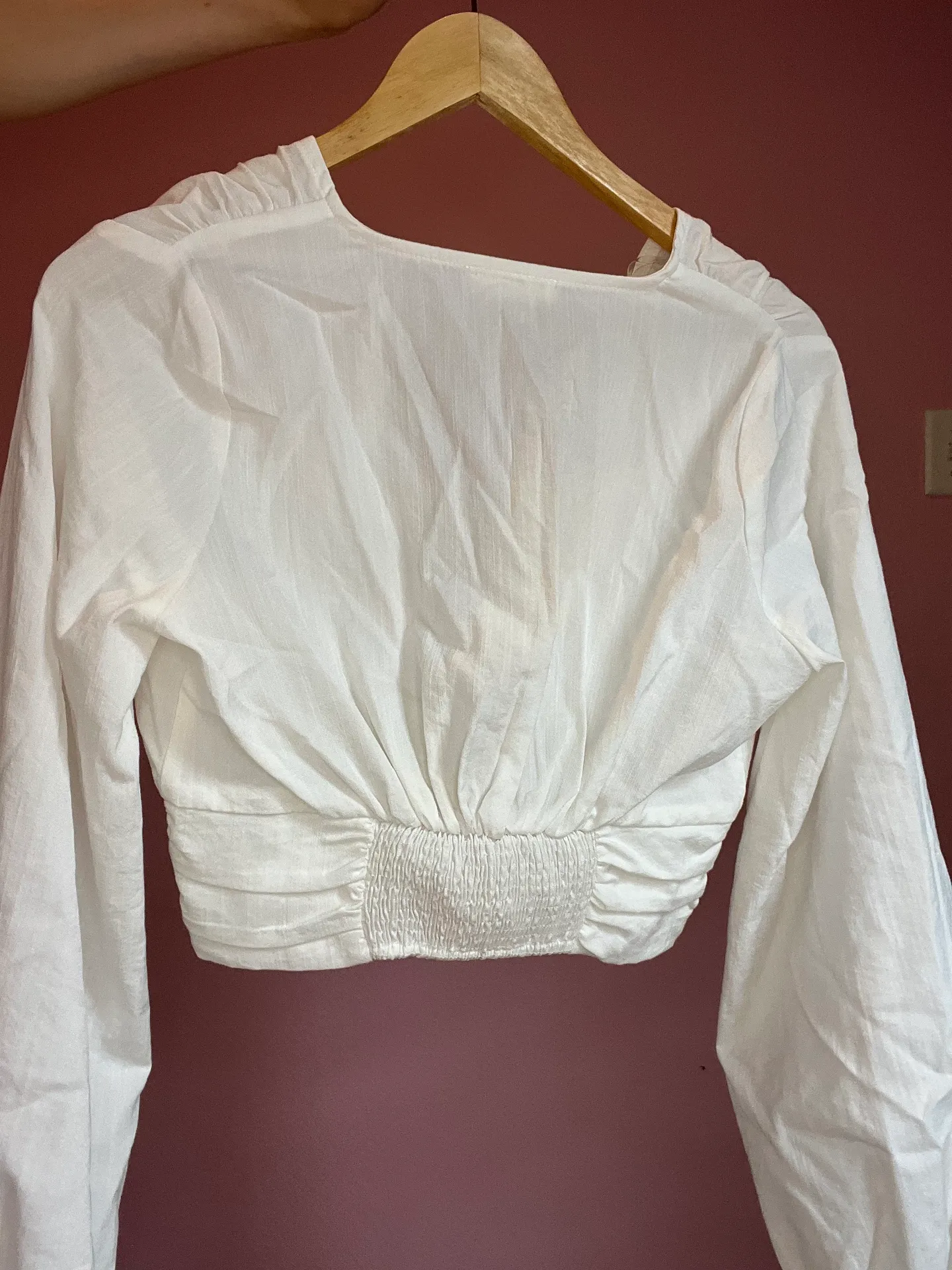 Entro White Flowy Sleeve Top  - Image 2