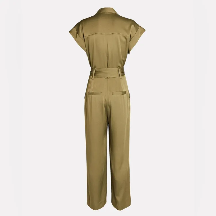 VERONICA BEARD Ophelia Jumpsuit Olive Green‎ NWT - Image 5