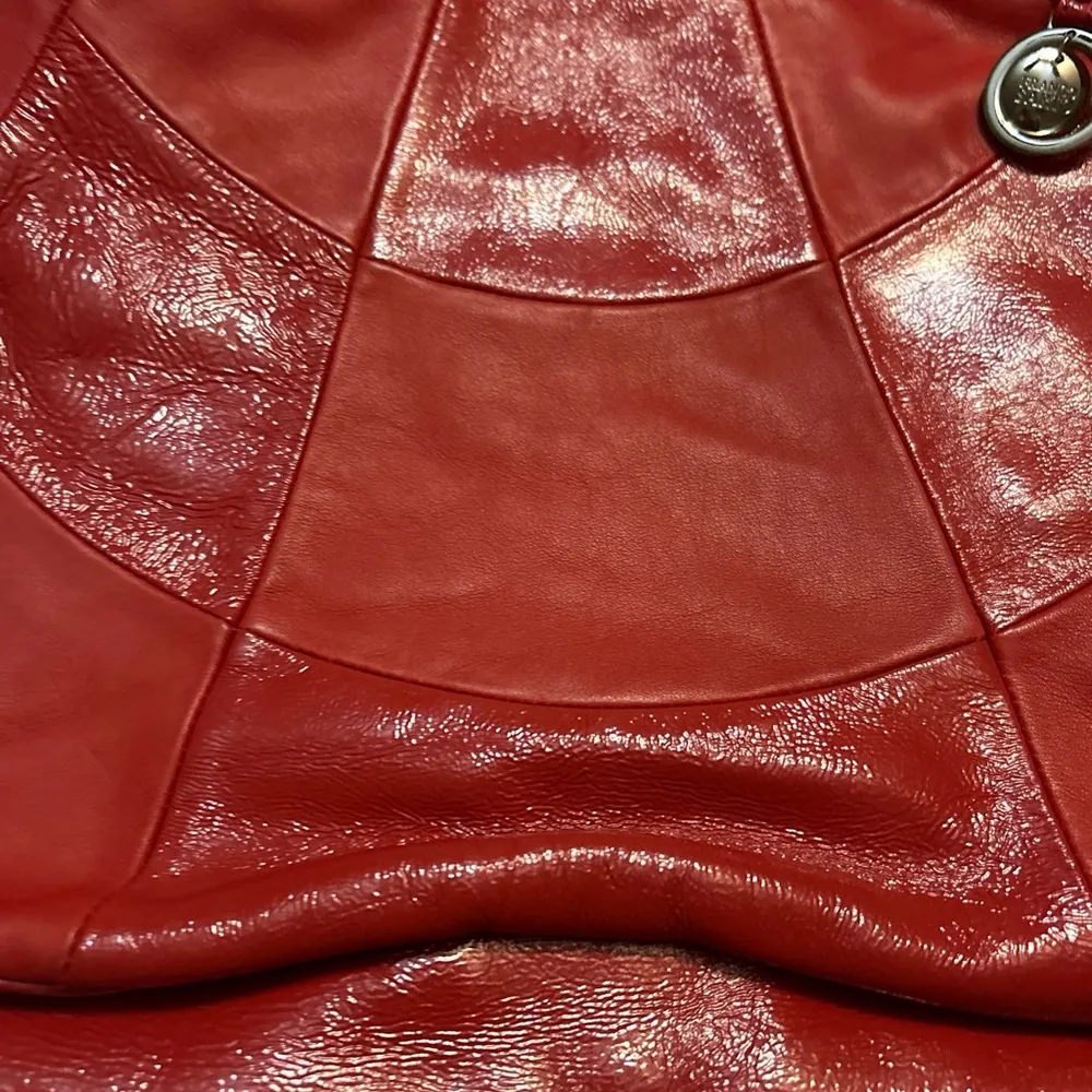 Franco Sarto red leather shoulder bag - Image 3