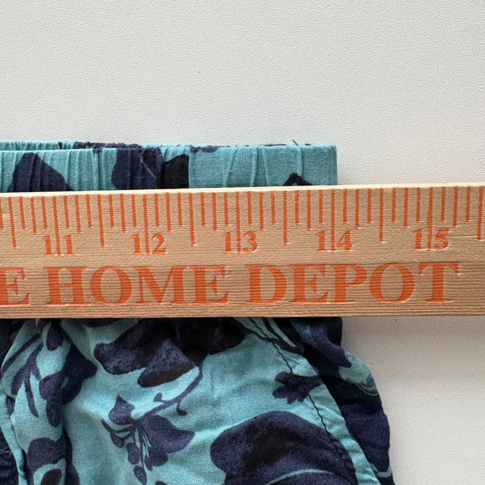 Anthropologie Blue Floral Wide Leg Pants XS Tassel Drawstring Lightweight - Image 6