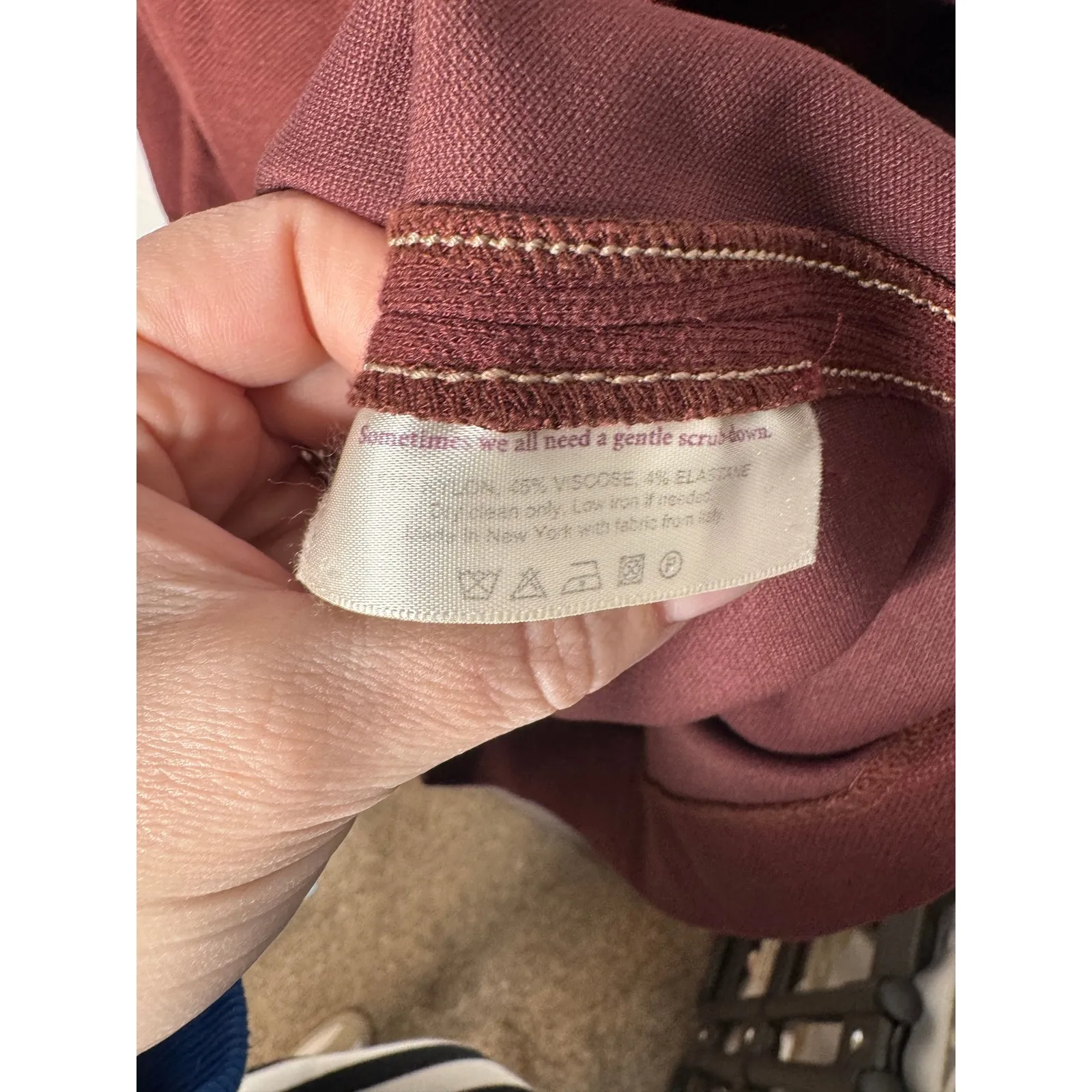 M.M. LAFLEUR The Narie Textured Ponte Dress Chocolate Brown Size 0 - Image 5