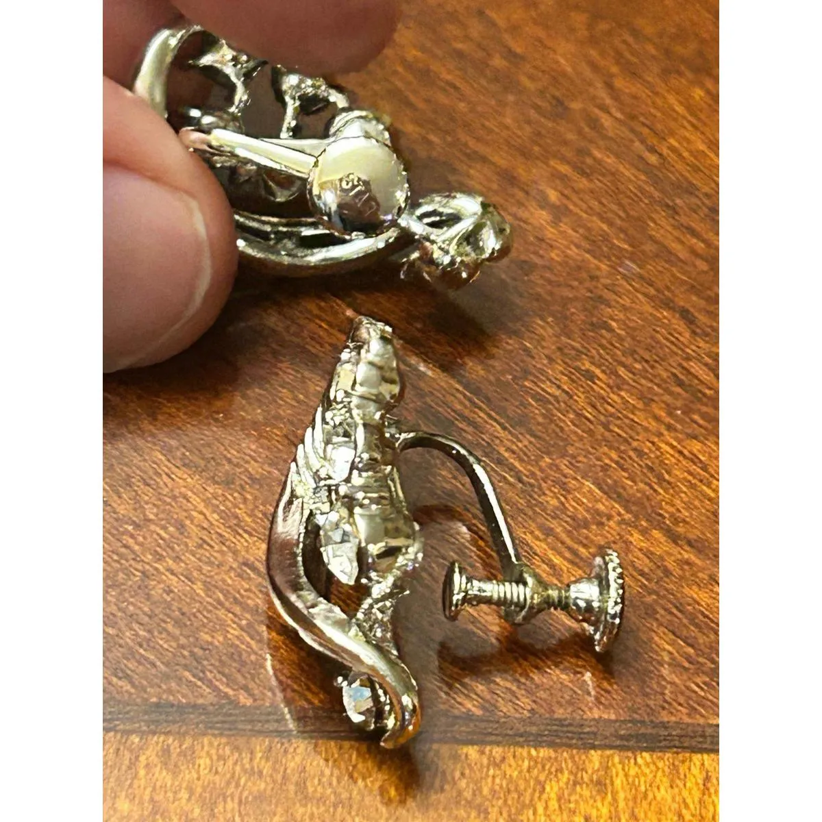 Earring fashion jewelry no hole vintage Silver - Image 5