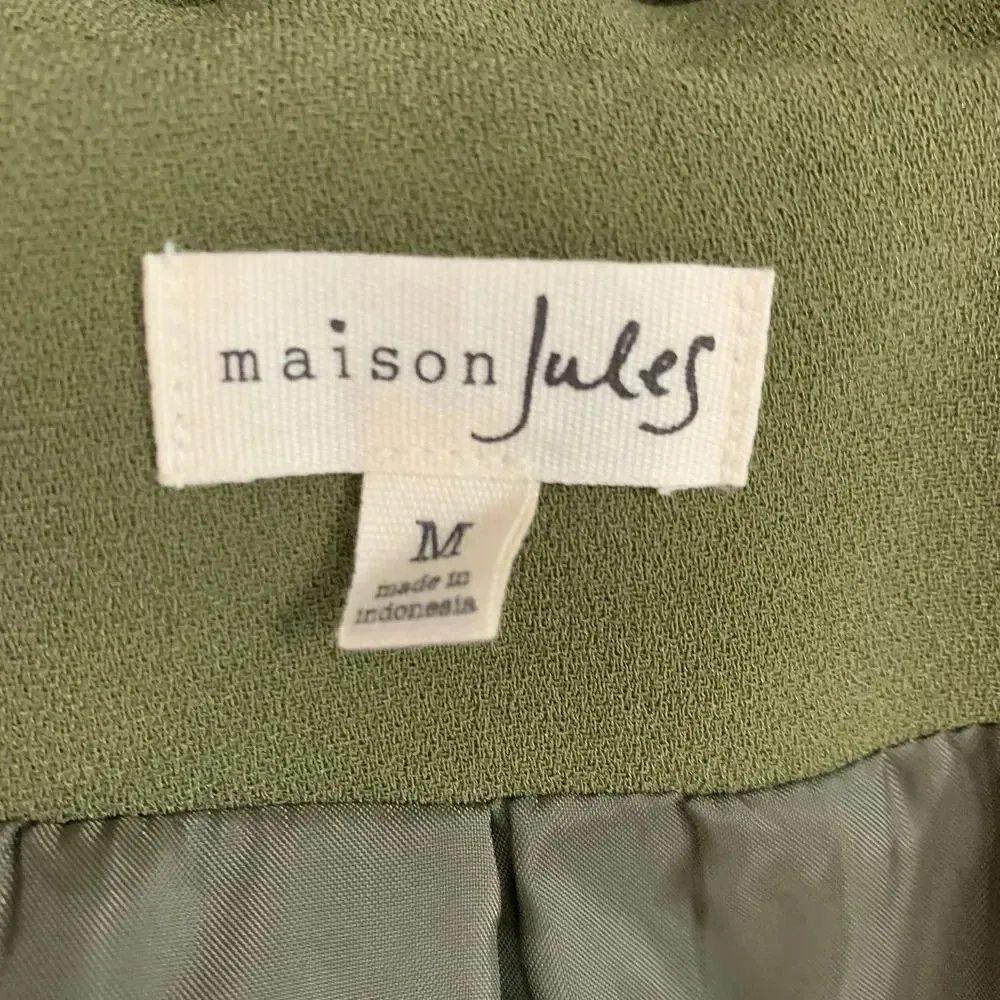 Maison Jules‎ Trench Bolero Jacket in Burnt Olive - Image 10