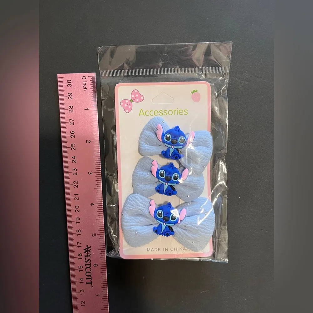 STITCH LILO & Stitch Pack Of 3 Hair Clips Brand New In Packaging - Image 4