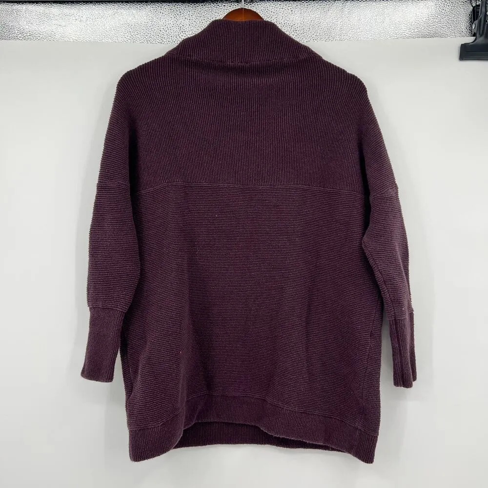 Free People Women's Long Sleeve Ottoman Slouchy Ribbed sweater Size XS - Image 3