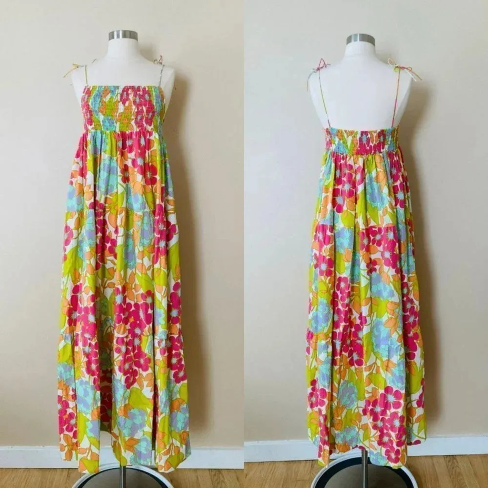 Free People SWF En-Flowered Midi Dress Size Large NWOT $349 - Image 3