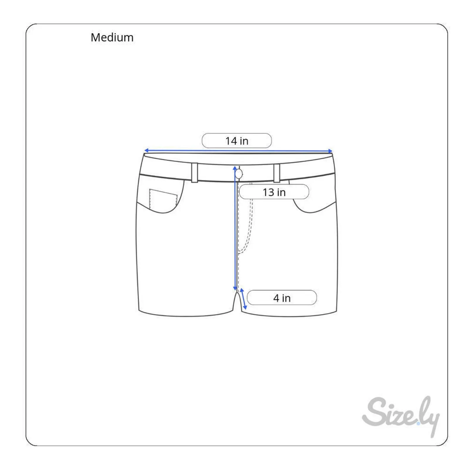 Simply Vera Verawang Womens Olive Elastic Waist Safari Khaki Shorts Medium‎ - Image 7