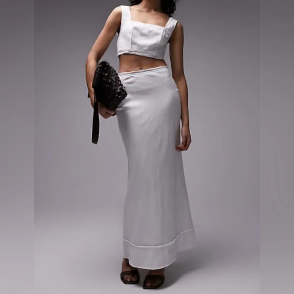 Linen top shop maxi skirt - Image 2
