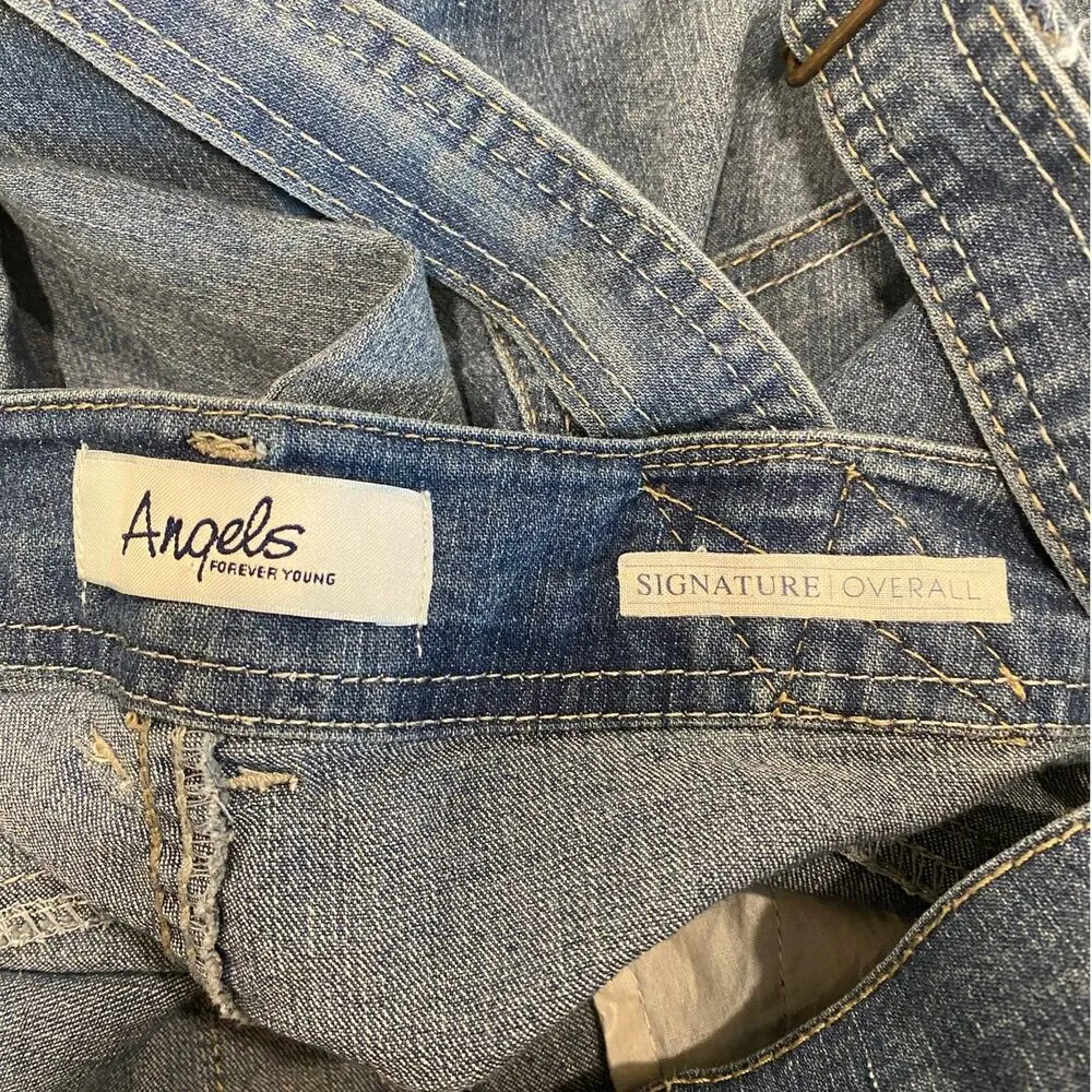 Angel Forever Young Signature Overall Dark Denim Blue Women's Size Small - Image 10