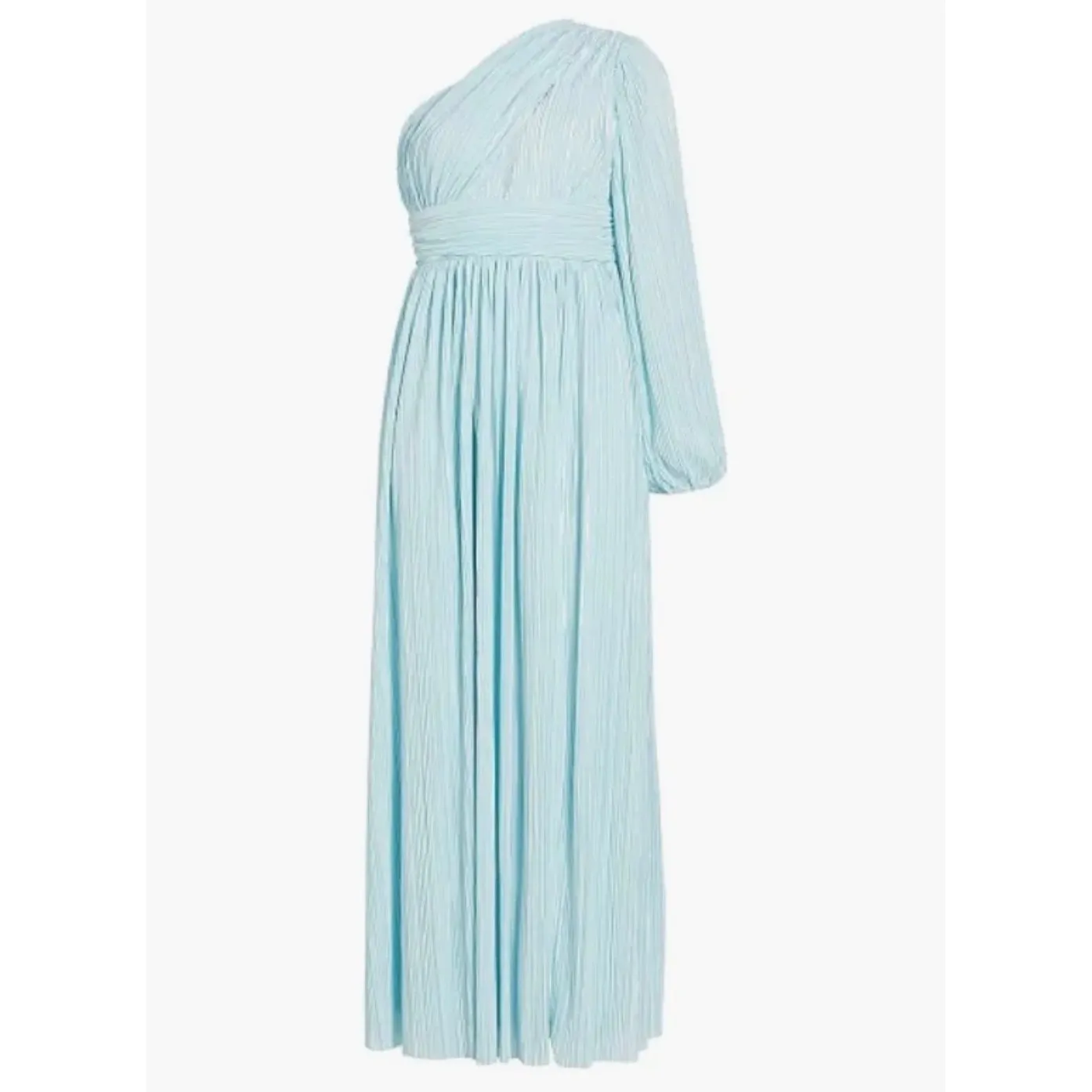 Line & Dot Indira Pleated One-Shoulder Maxi Dress in Blue Sz XS - Image 6