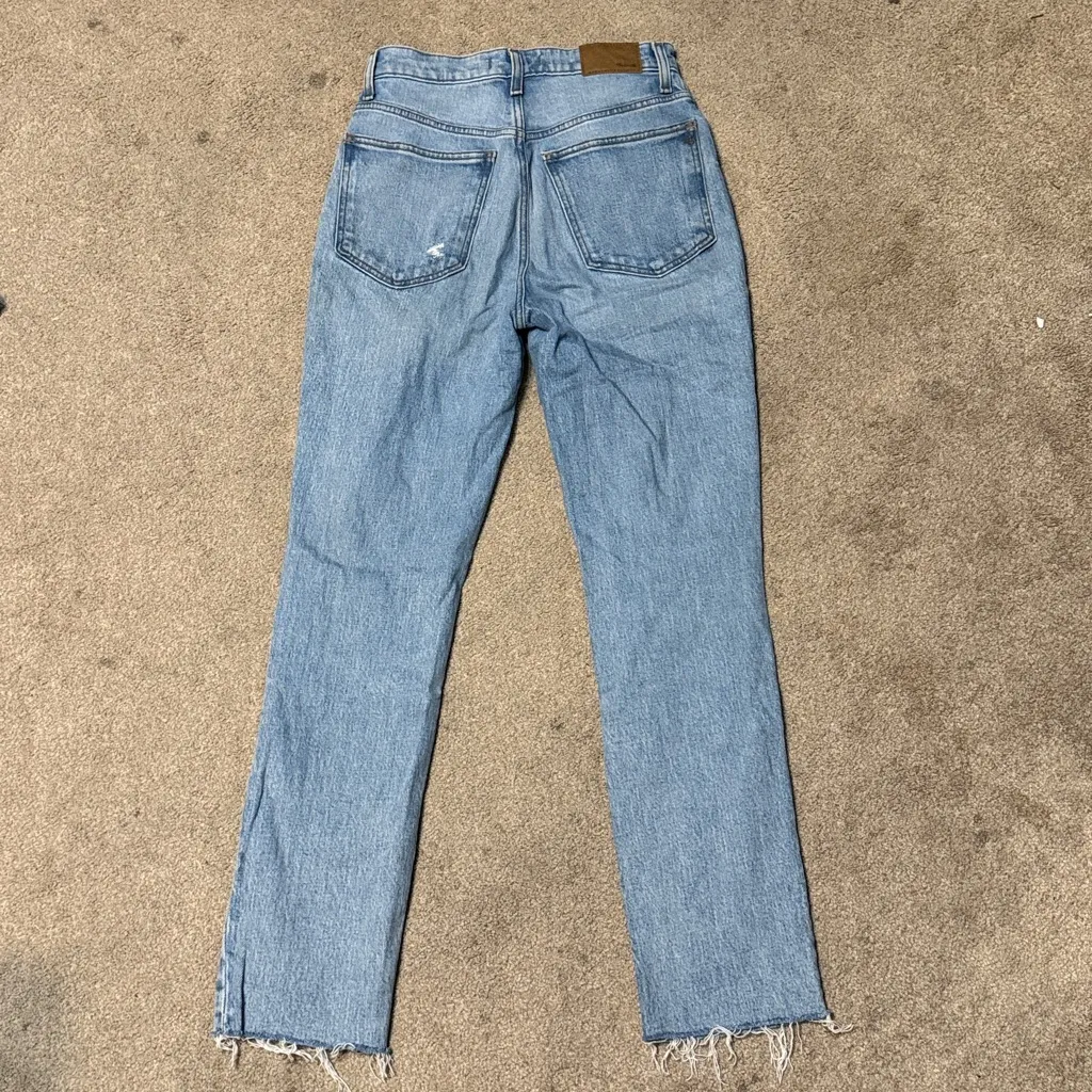 Madewell Light Wash Distressed The Perfect Vintage Jean Size 26 - Image 4