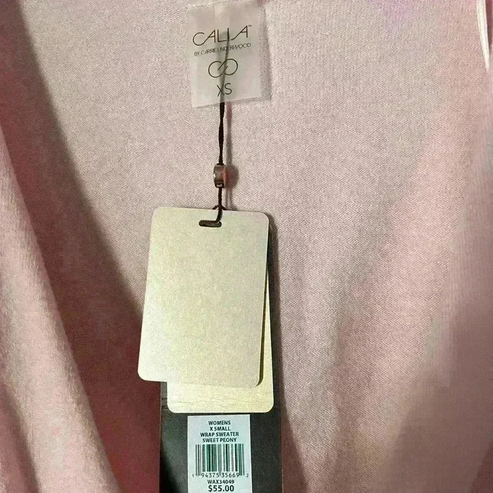 NWT Calia super soft cross front ballerina style sweater—can be worn 2 ways Pink Size XS - Image 4